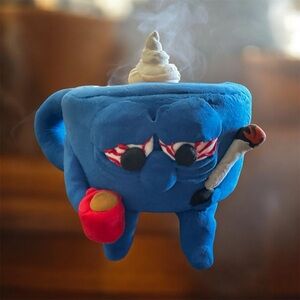 Foam Clay Handcrafted Coffee Smoking Mug with Whipped Cream Top